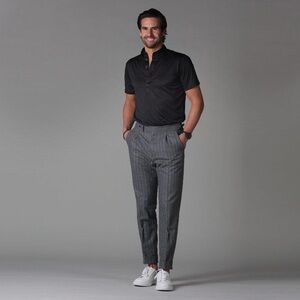 Collars & Co. Oxford Button Down Polo - Black